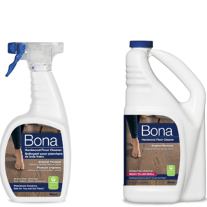 Bona Limpador Para Piso De Madeira Spray 650ml e Bona Limpador Para Piso De Madeira Refil 1,89L